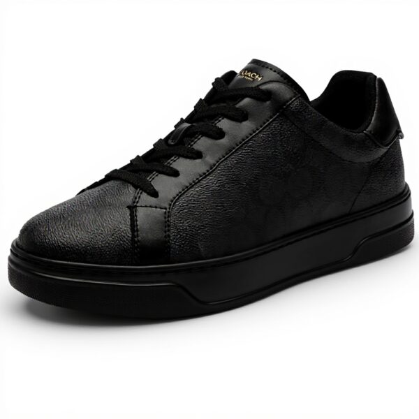 Sneaker Coach uomo tela firmata carbone nero High Line