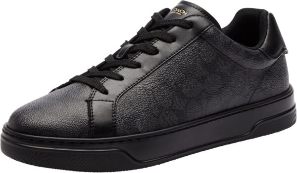 Sneaker Coach uomo tela firmata carbone nero High Line-0