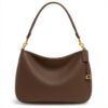 Borsa a spalla Coach pelle morbida Dark Stone donna