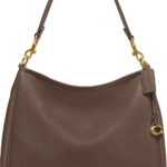 Borsa a spalla Coach pelle morbida Dark Stone donna-0