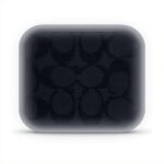 Portafoglio Coach Sottile in Pelle Uomo Carbone Nero