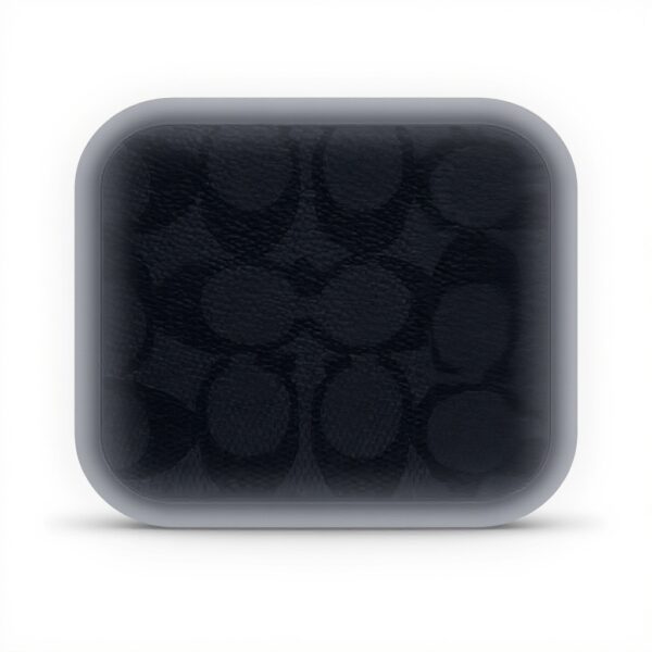 Portafoglio Coach Sottile in Pelle Uomo Carbone Nero