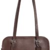 Borsa a spalla COACH Swing Zip pelle Donna Acero-0