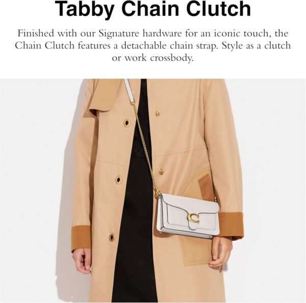 COACH Tabby Catena Frizione Gesso Donna Borse Accessori-1