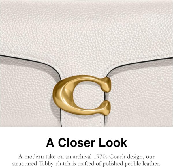 COACH Tabby Catena Frizione Gesso Donna Borse Accessori-3