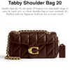 Borsa a spalla COACH Tabby 20 pelle trapuntata donna