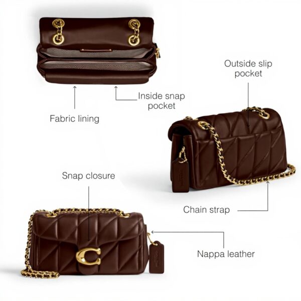 Borsa a spalla COACH Tabby 20 pelle trapuntata donna