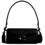 Coach Tabby Shoulder Bag Borse Donna Pelle Ghiaia Lucidata