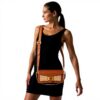 Borsa a spalla COACH Tabby Tigrata Donna Monogramma Marrone