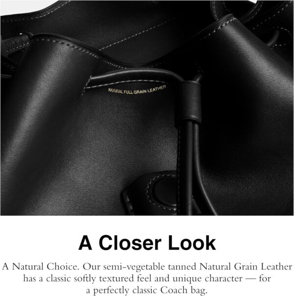 Zaino Donna Coach Crosby Pelle Fiore Naturale Nero-3