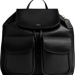 Zaino Donna Coach Crosby Pelle Fiore Naturale Nero-0