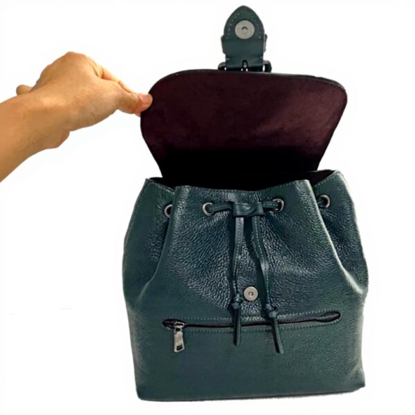 Zaino Coach Kleo donna pelle ciottoli tasche multifunzione