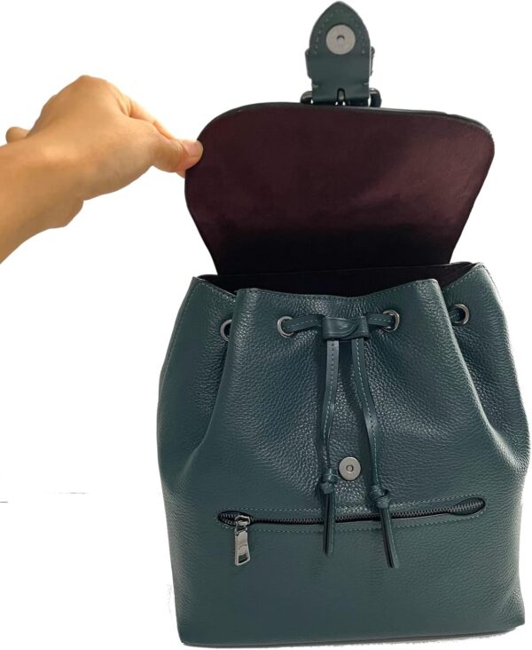 Zaino Coach Kleo donna pelle ciottoli tasche multifunzione-3