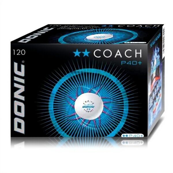 Palline ping pong Donic P40 120 pezzi plastica bianco