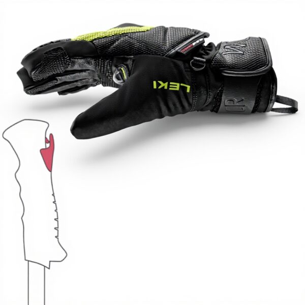 Guanti da sci LEKI HS WCR Coach 3D Junior bambini