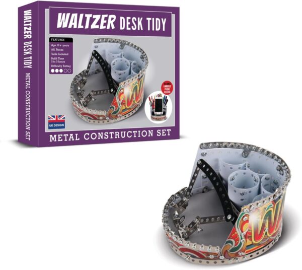 Set da scrivania metallo Waltzer organizer modellismo regalo-2