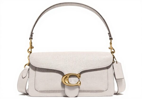 Borsa a tracolla Coach pelle bianco crema donna elegante