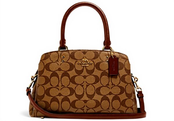 Coach Mini Lillie Carryall Tela Signature Donna Borse